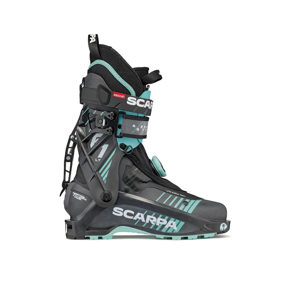 Scarpa F1 Lt Wmn Topptursko 24/25 Carbon-Aqua MP 240 // EU 38